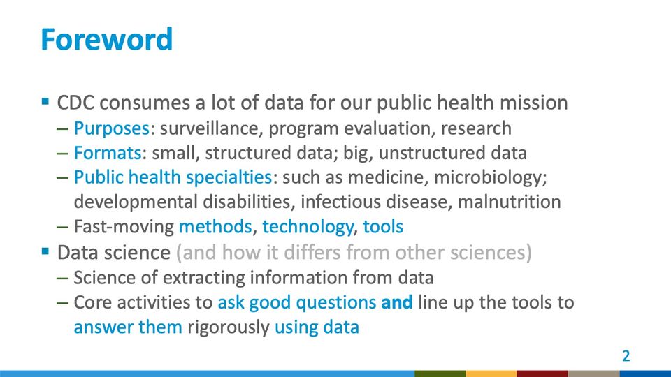 Slide 2: Foreword; its text follows