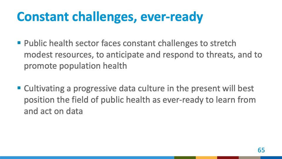 Slide 65: Constant challenges, ever-ready; its text follows