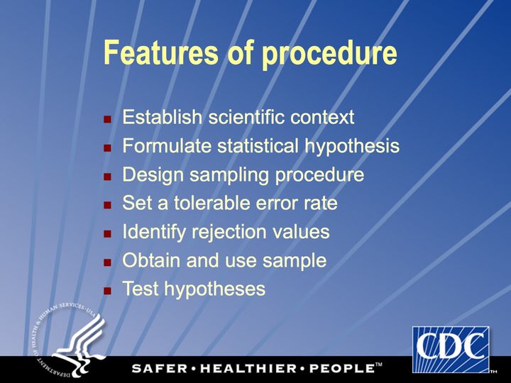 Slide 37: Features of procedure; its text follows