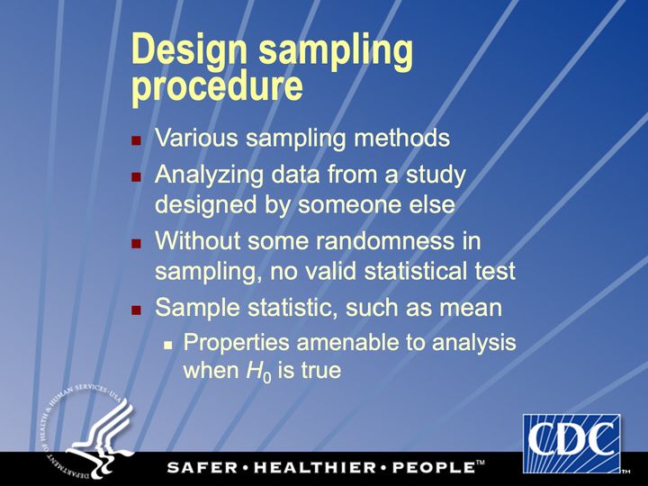 Slide 40: Design sampling procedure; its text follows