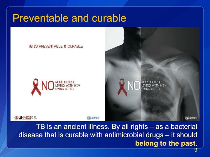 Two campaign posters with red ribbons; the right one shows a man's bare torso, its right half rendered as a chest X-ray.