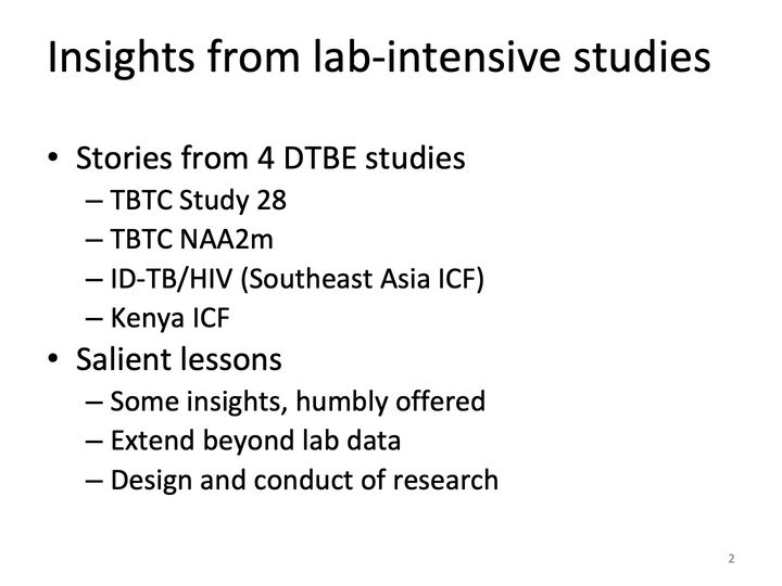 Slide 2: Insights from lab-intensive studies; its text follows