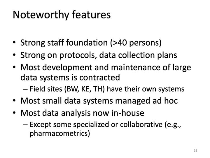 Slide 16: Noteworthy features; its text follows