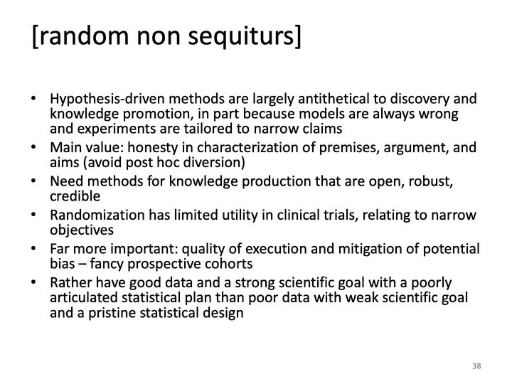 Slide 38: [random non sequiturs]; its text follows